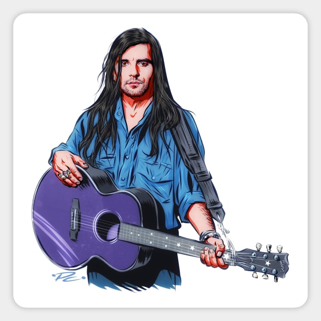 Steve Earle - An illustration by Paul Cemmick Magnet by PLAYDIGITAL2020